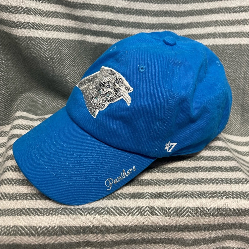47 brand Carolina Panthers Sequined Baseball Hat